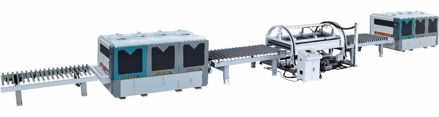 WOODEN DOOR DOUBLE-SIDE PROFILE SANDING PRODUCTION LINE