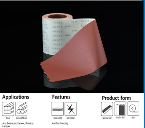 Best Quality Abrasive Belt For Coil Heat Treated Steel, Surgical Instruments, Diecasting, Cast steel, Furniture